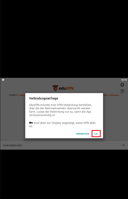 Android edu_vpn Screenshot